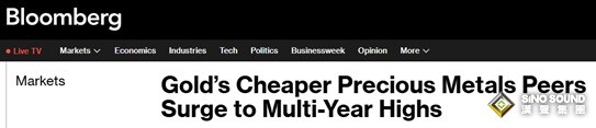 不要光盯著黃金！這兩種貴金屬價格都飆升至多年高點