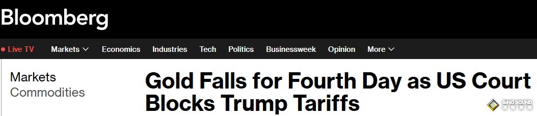 特朗普重大新聞引發金價暴跌！美法院叫停特朗普關稅政策 分析師警告金價面臨更大拋售