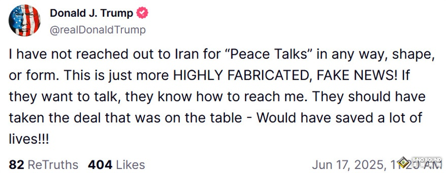 特朗普最新發聲：伊朗沒有找我談停火！黃金回落失守3400，空頭盯緊這一支撐