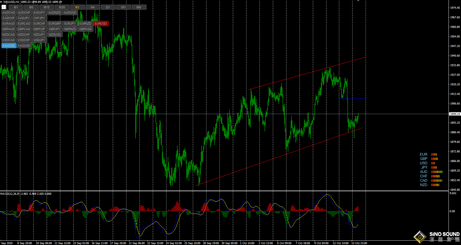 張明藝:金價全網追空看空
