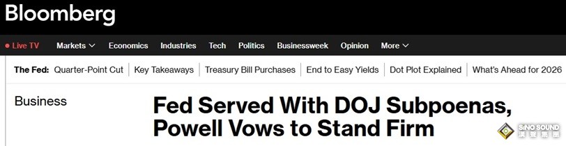 鮑威爾證實：美聯儲已經收到美國司法部傳票！美元跌幅創近三周最大