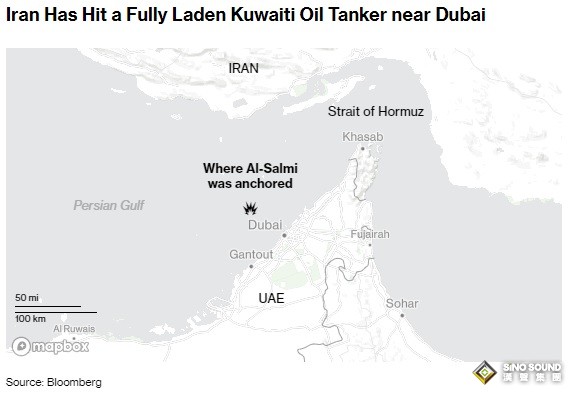 伊朗戰爭突發重磅！伊朗襲擊了迪拜港區一艘滿載的科威特超大型油輪
