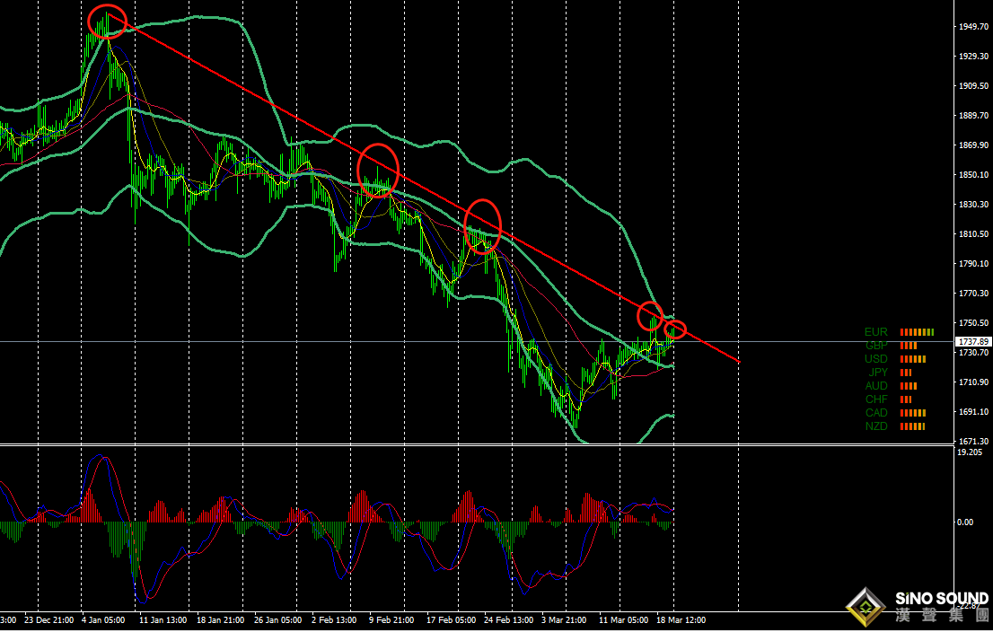 張明藝:黃金再面臨界點，多頭缺乏動力