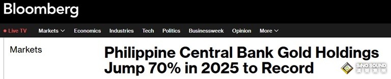 金價狂飆帶飛！這家亞洲央行黃金儲備價值暴增近70%，創歷史新高
