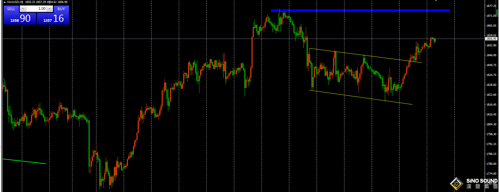 張明藝:黃金破位,今日回落繼續多！